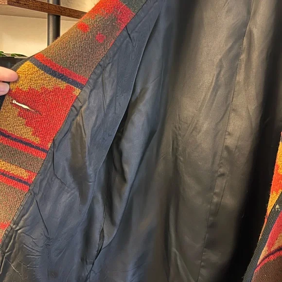 Vintage Miss New Yorker Southwestern Blanket Jacket - Picture 4 of 7